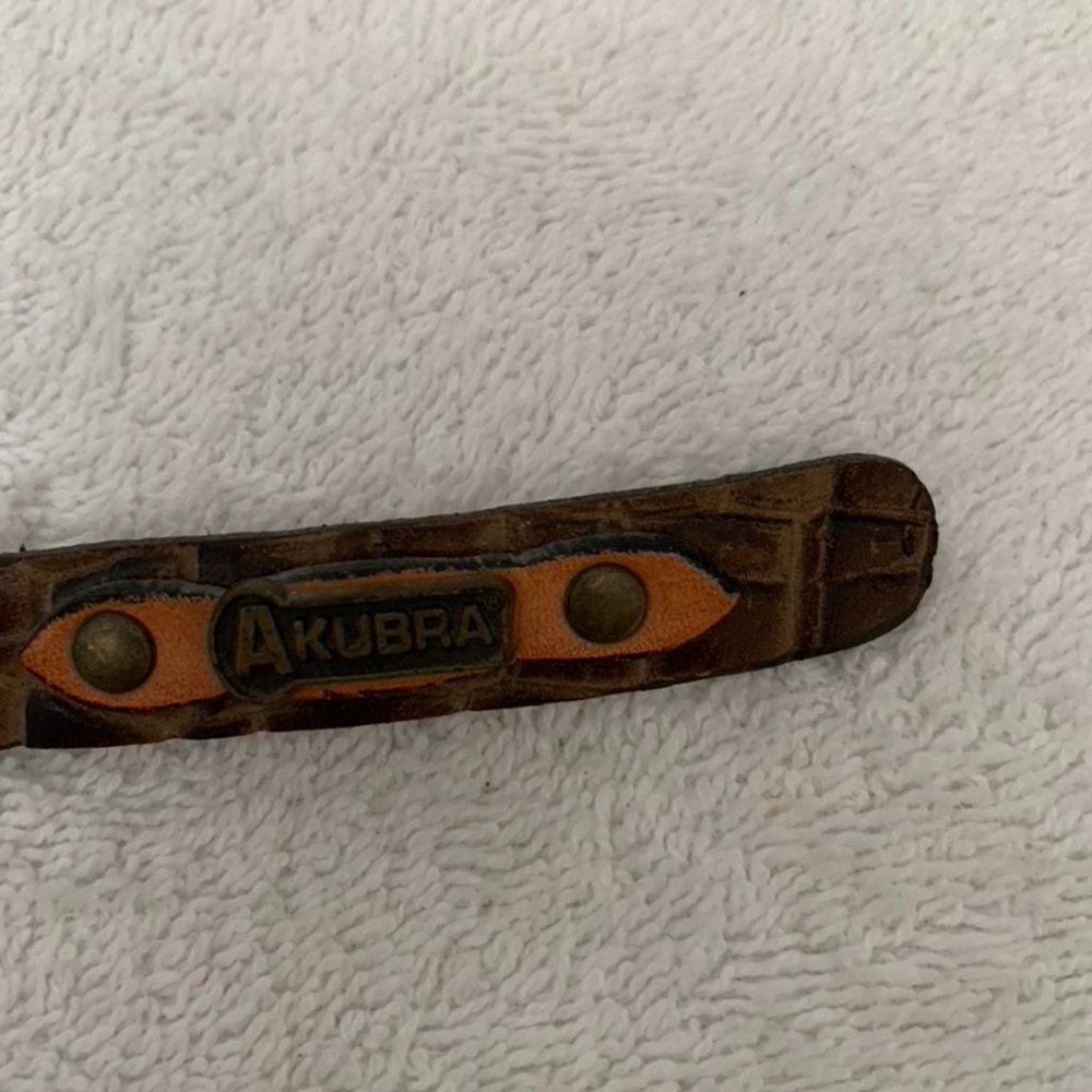 Akubra leather hat band
